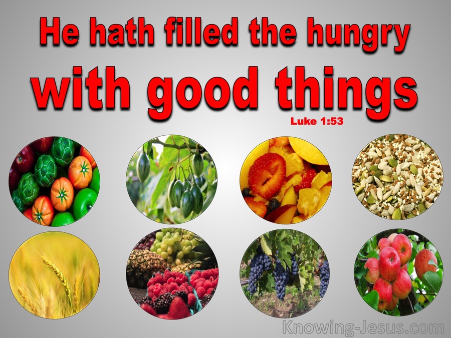 Luke 1:53 He Fills The Hungry (devotional)06:23 (red)